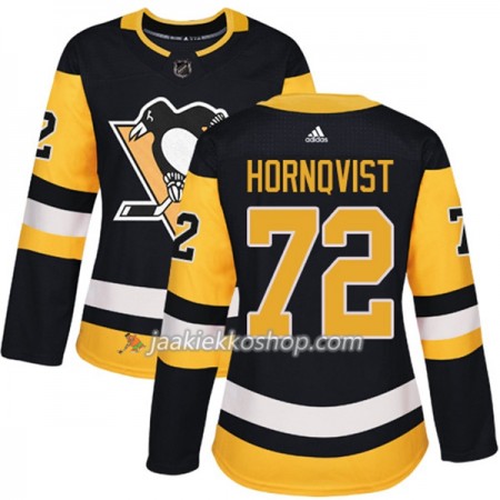 Nainen NHL Pittsburgh Penguins Pelipaita Patric Hornqvist 72 Adidas 2017-2018 Musta Authentic
